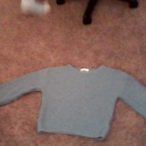 cable knit sweater, dark foam green color